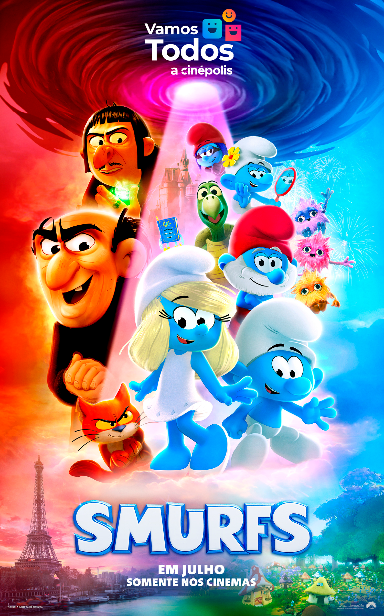 Cinépolis promove 15ª edição do projeto social com Smurfs