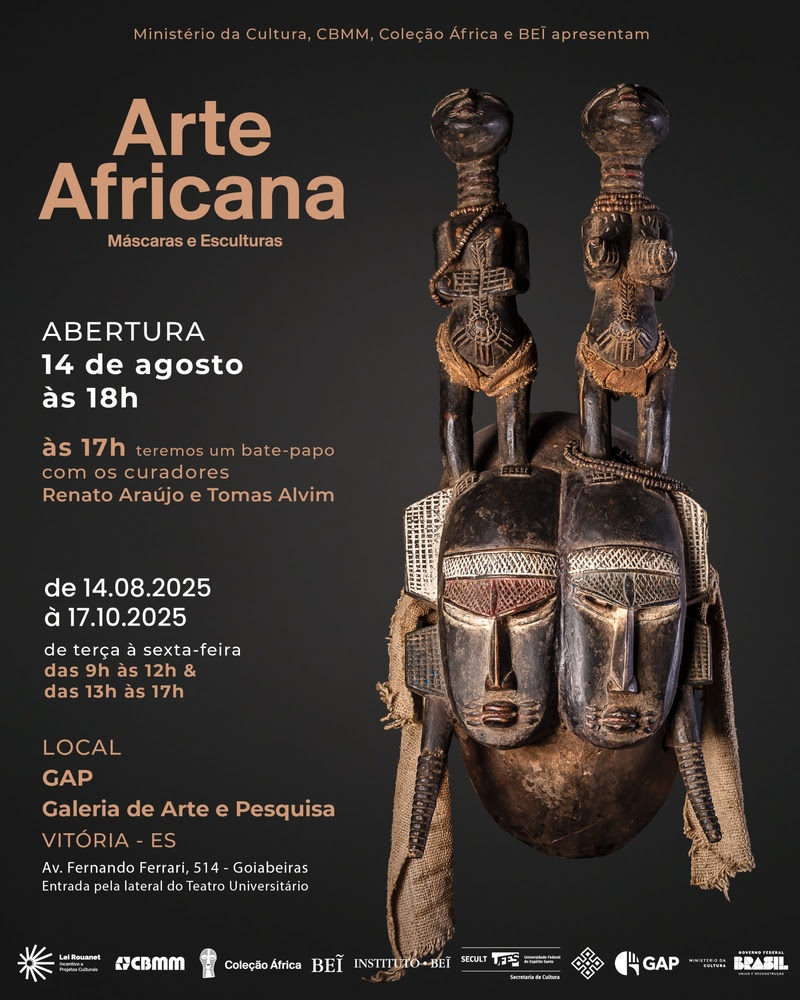 Vitória recebe exposição inédita de máscaras e esculturas africanas