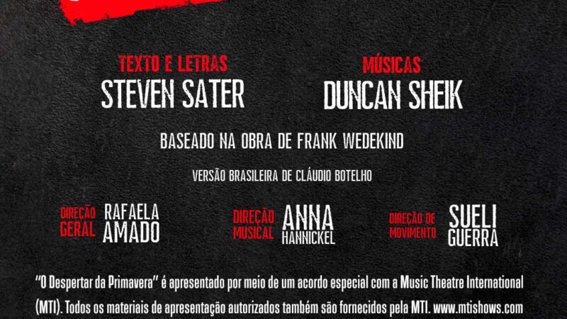 Musical “O Despertar da Primavera” estreia no RJ