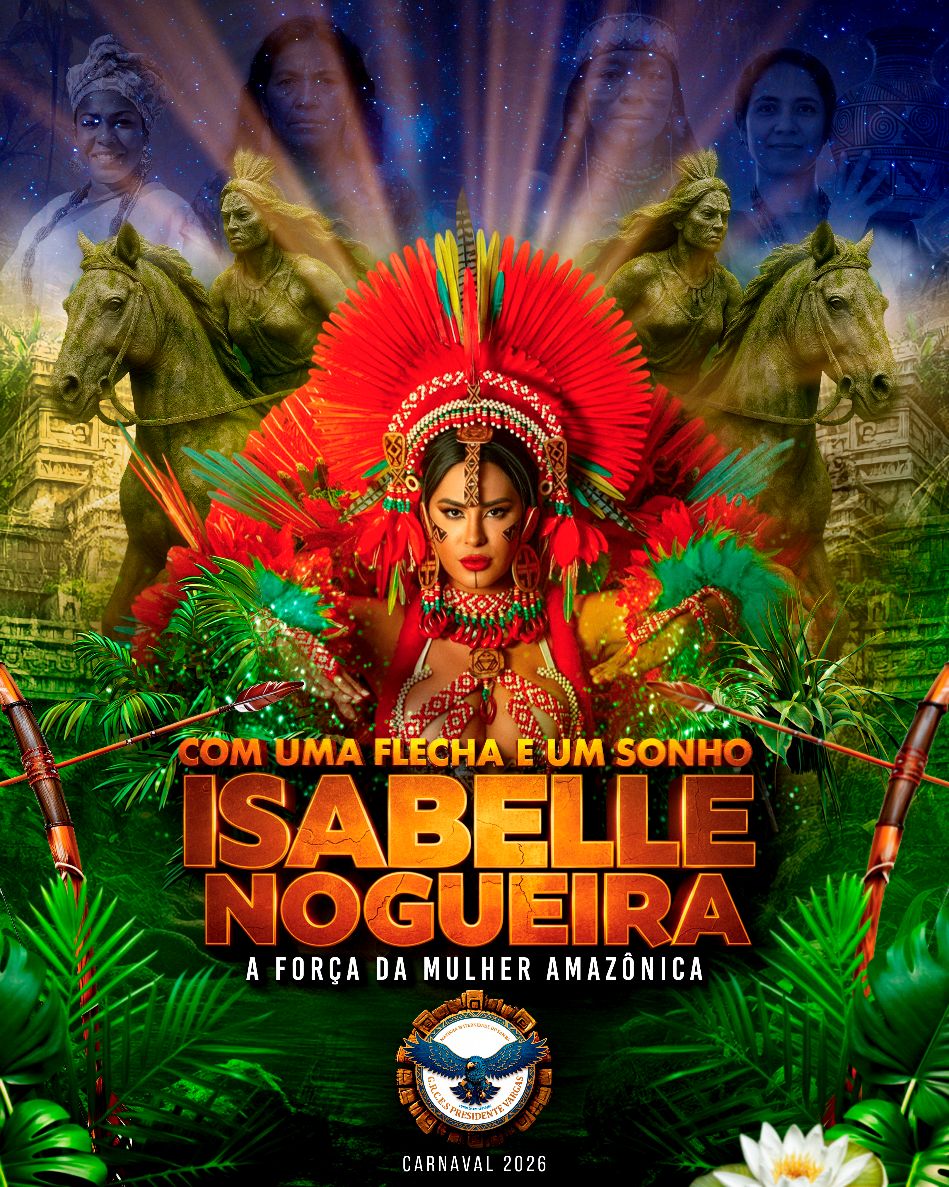 Isabelle Nogueira será tema de enredo da Presidente Vargas no Carnaval 2026 em Manaus