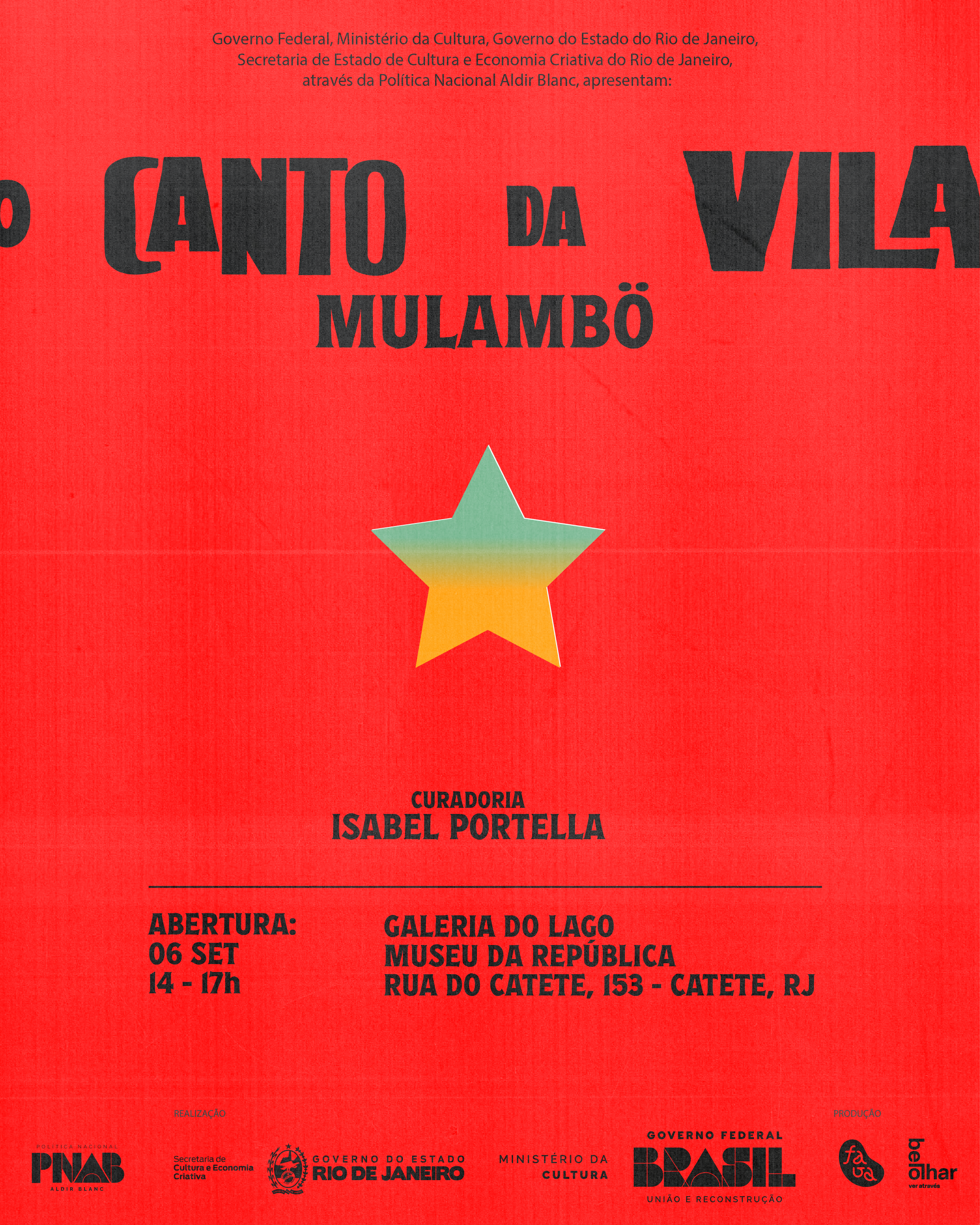 Mulambö ocupa o Museu da República com “O Canto da Vila”