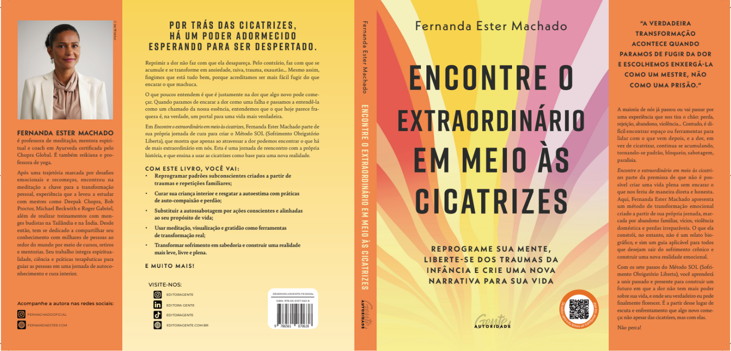 Livro de Fernanda Machado propõe cura emocional
