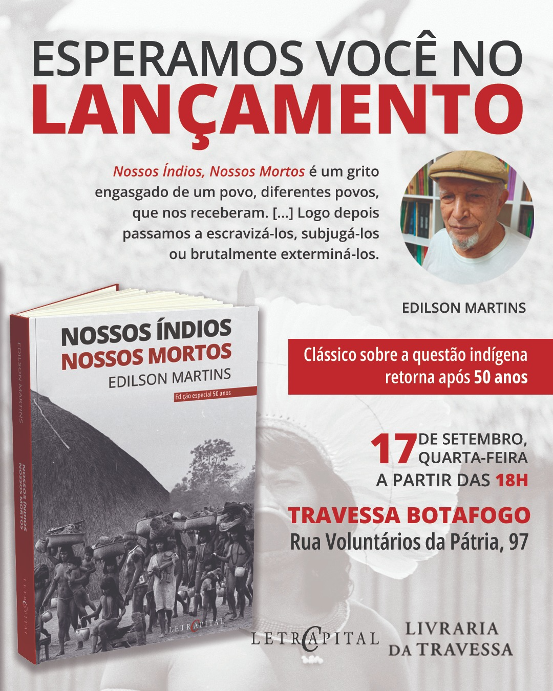 Nossos índios, nossos mortos ganha nova edição