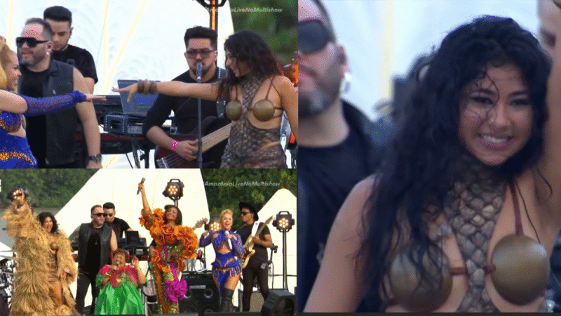 Zaynara brilha no Amazônia Live ao lado de Joelma e Gaby