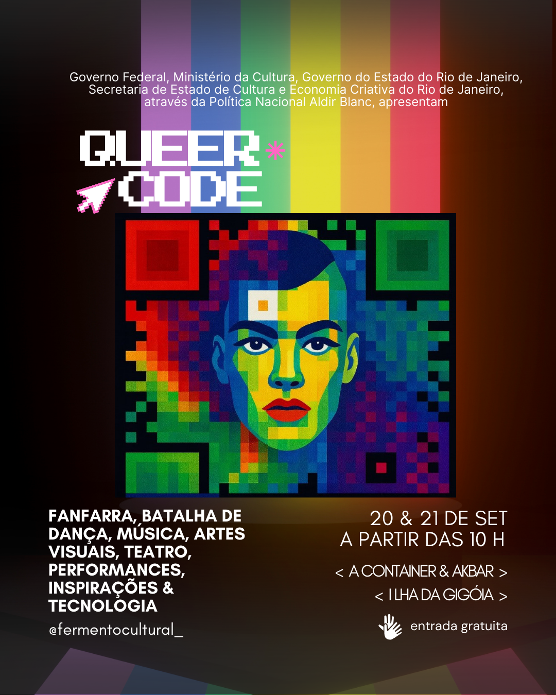 Queer Code Festival leva arte e cultura LGBTQIAPN+ à Ilha da Gigoia
