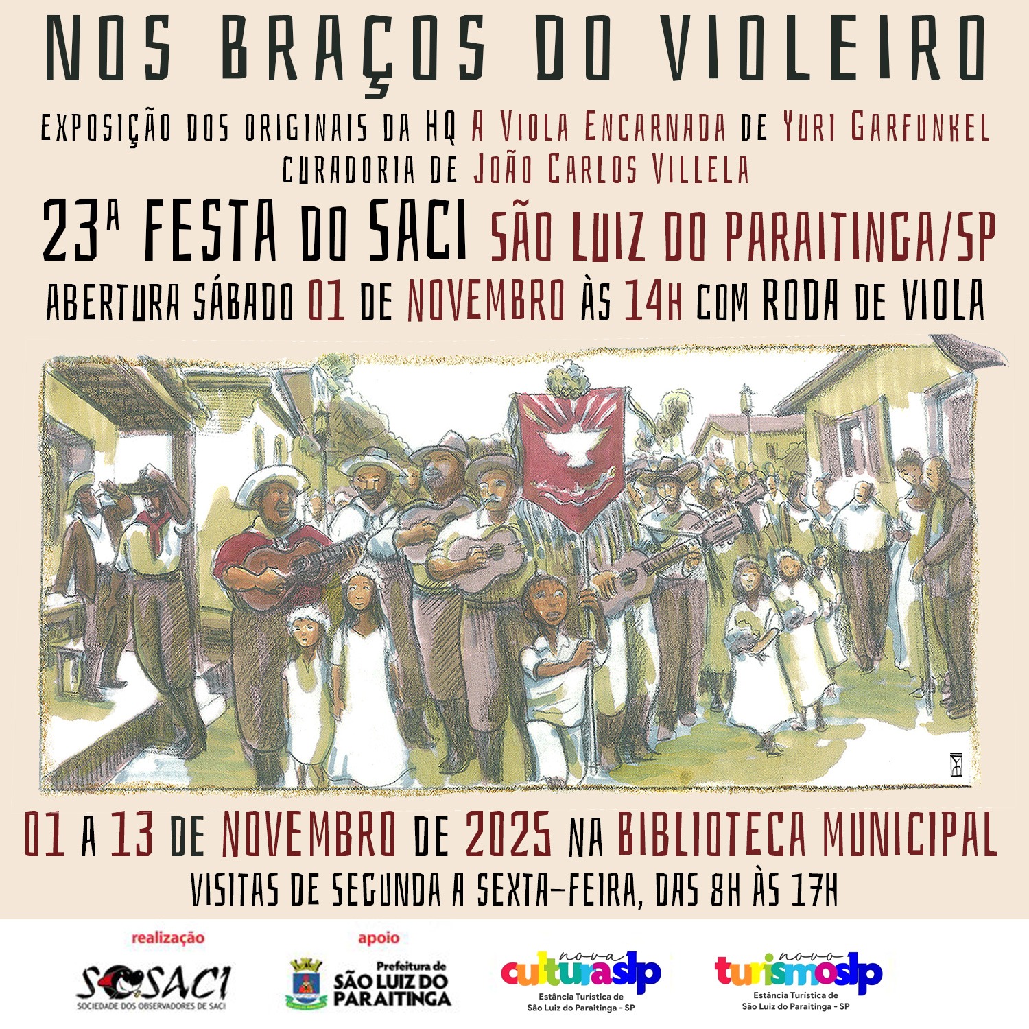 Exposição “Nos Braços do Violeiro” estreia em São Luiz