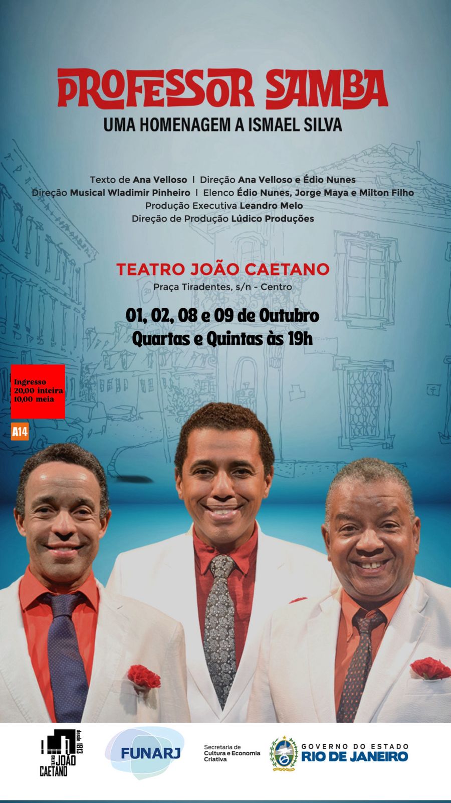 Professor Samba homenageia Ismael Silva no Rio