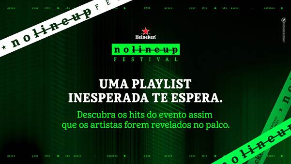 🎧 Heineken® No Lineup Festival: Deezer lança playlist que revela artistas em tempo real