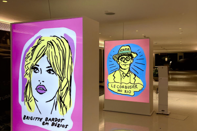 Últimos dias da exposição “Pilotis au Brésil” no Shopping Leblon