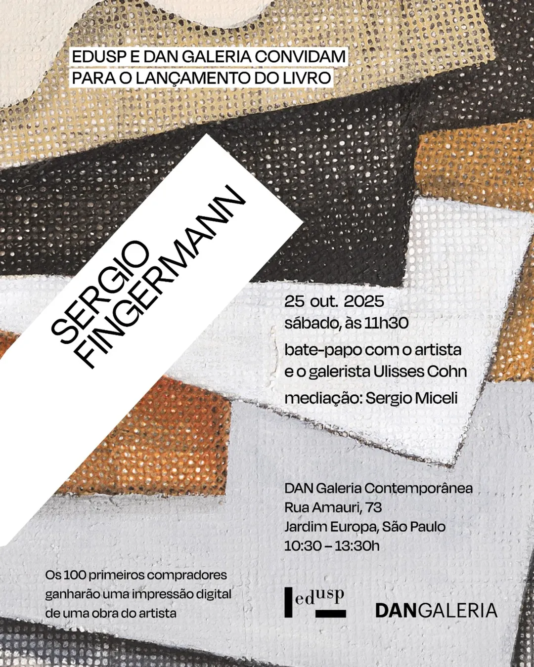 Edusp e Dan Galeria lançam livro sobre Sergio Fingermann