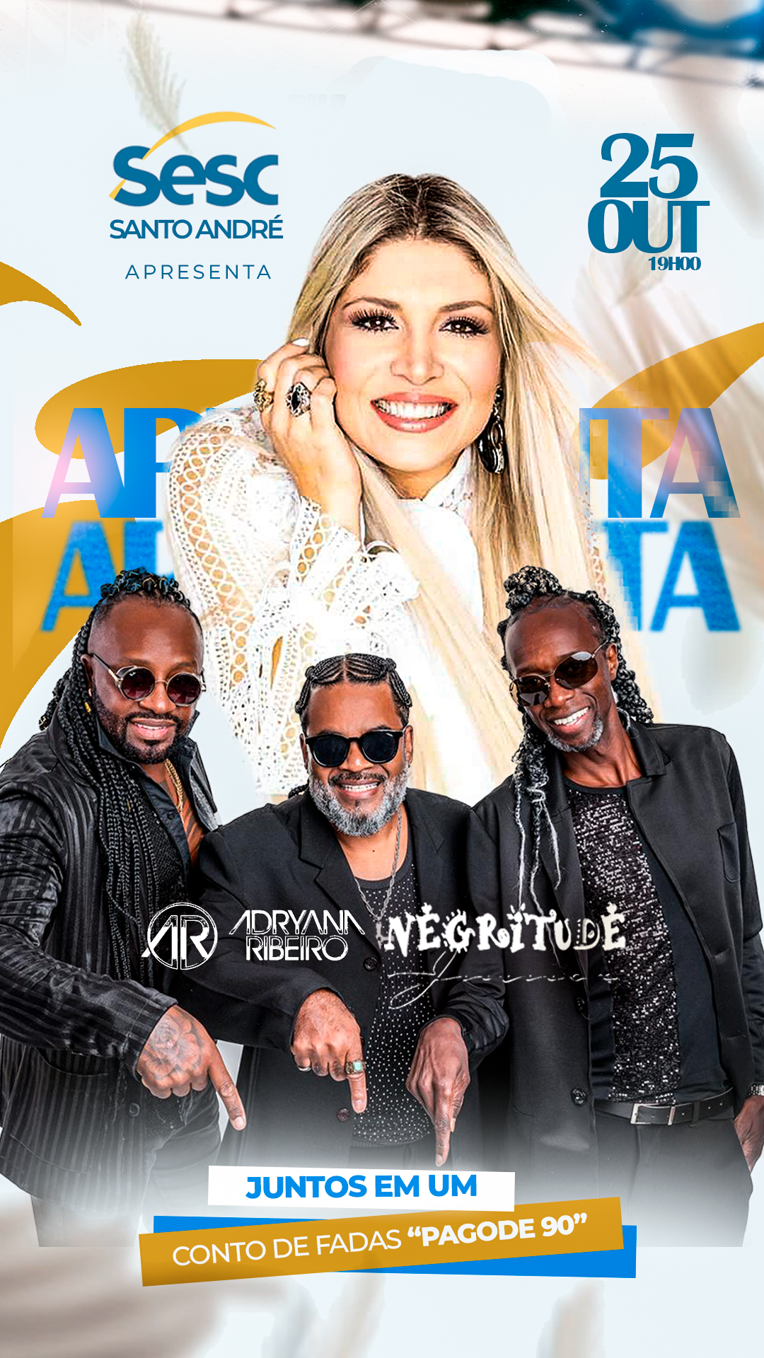Adryana Ribeiro e Negritude Júnior no Sesc Santo André