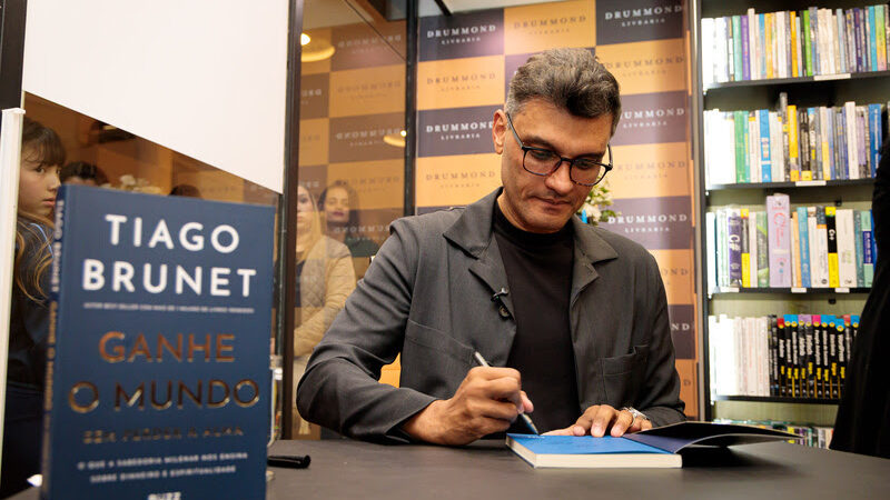 Tiago Brunet lança livro sobre riqueza e espiritualidade