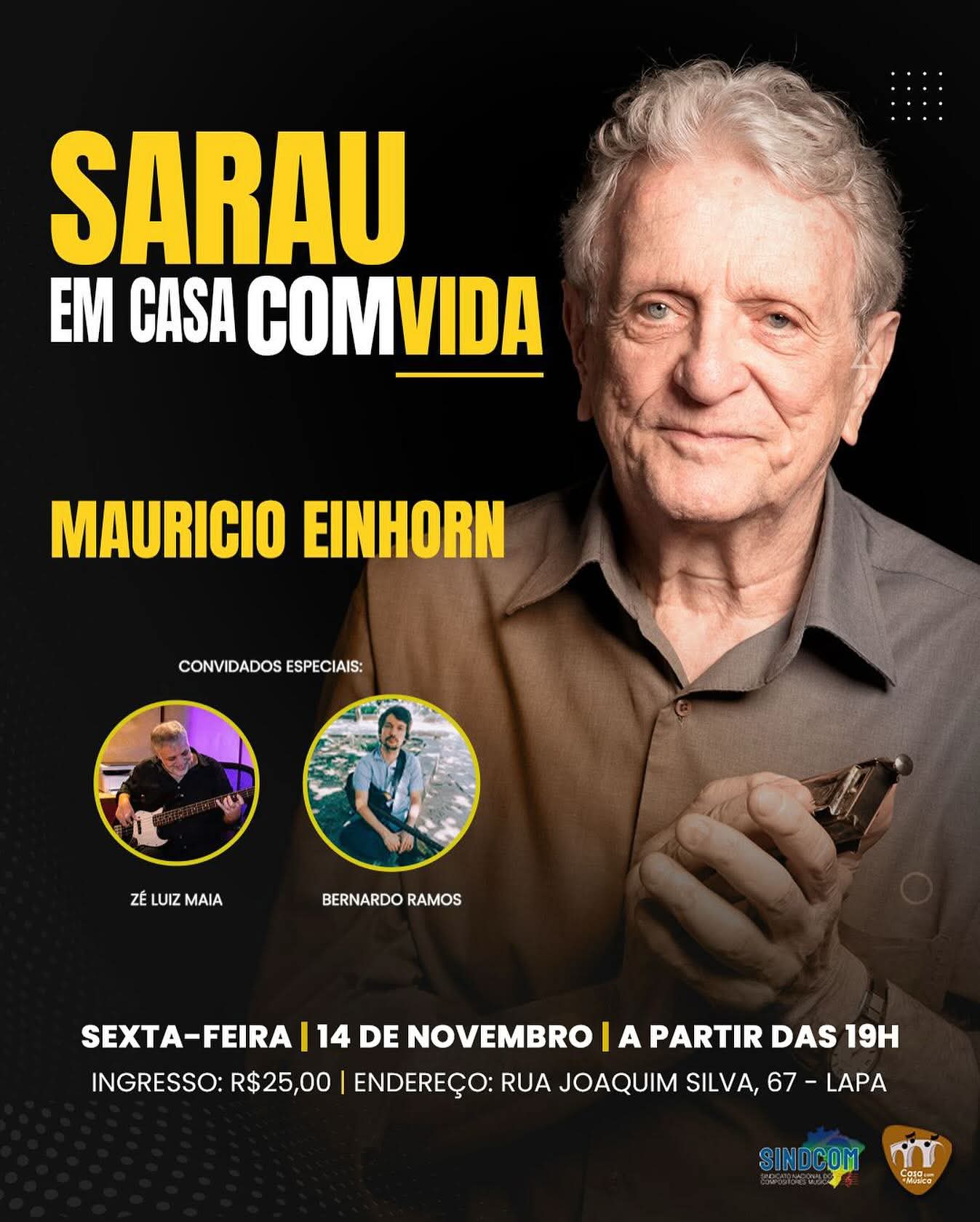 Maurício Einhorn celebra 93 anos de música na Casa com a Música