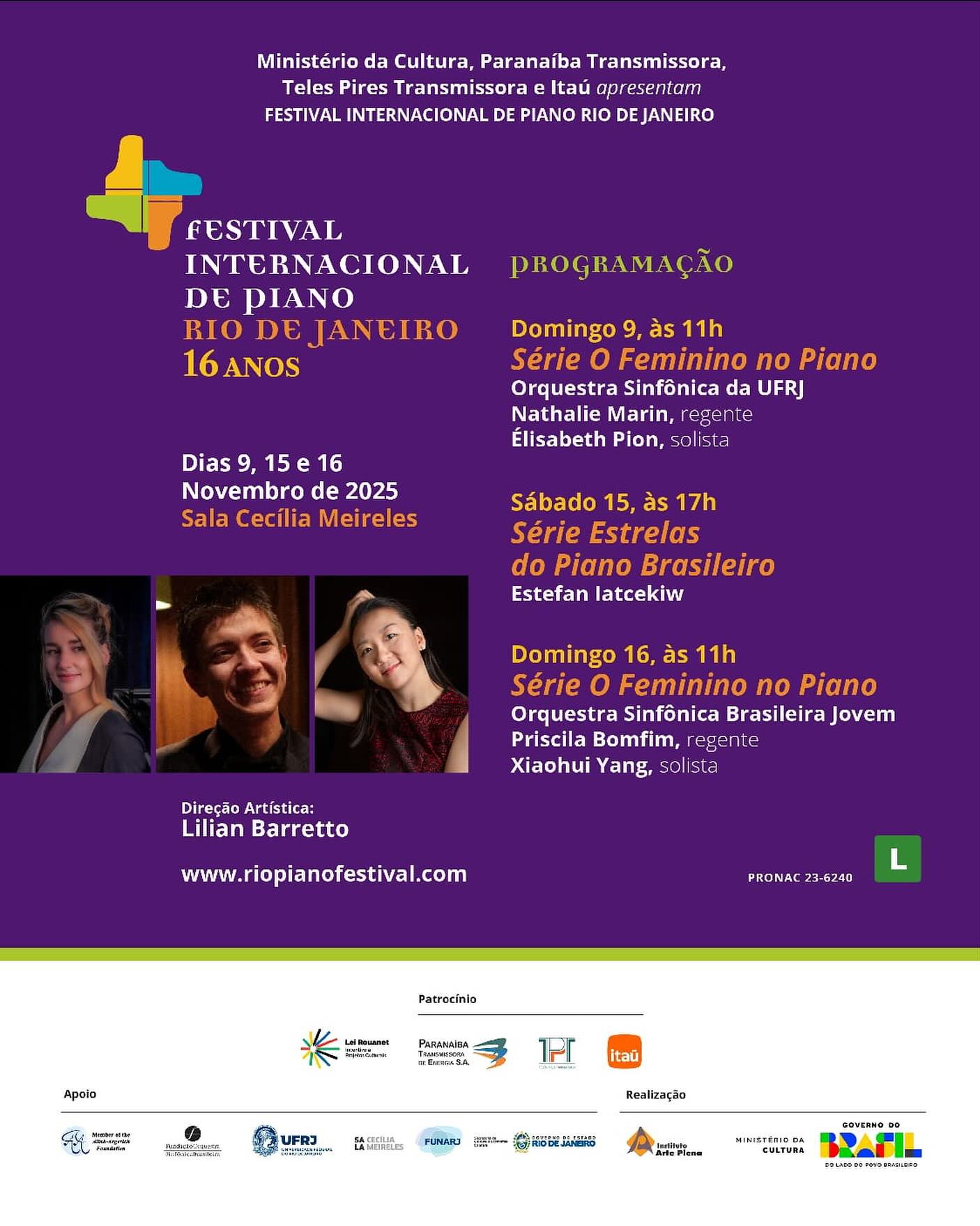 Festival Internacional de Piano do Rio de Janeiro promove jovens pianistas