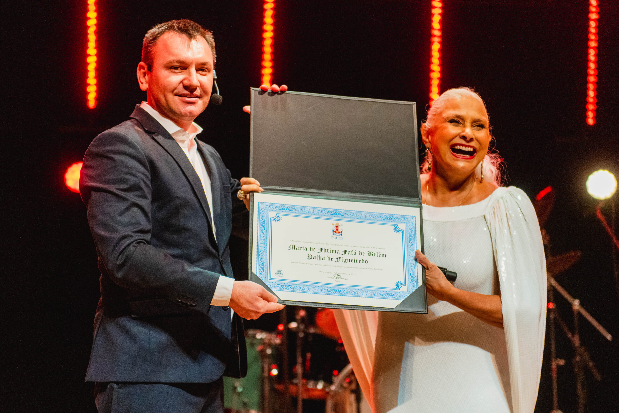 Mérito Cultural PUCRS 2025 homenageia Fafá de Belém