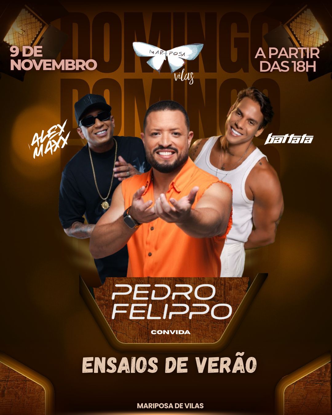 Pedro Felippo inicia temporada de ensaios de verão em Vilas