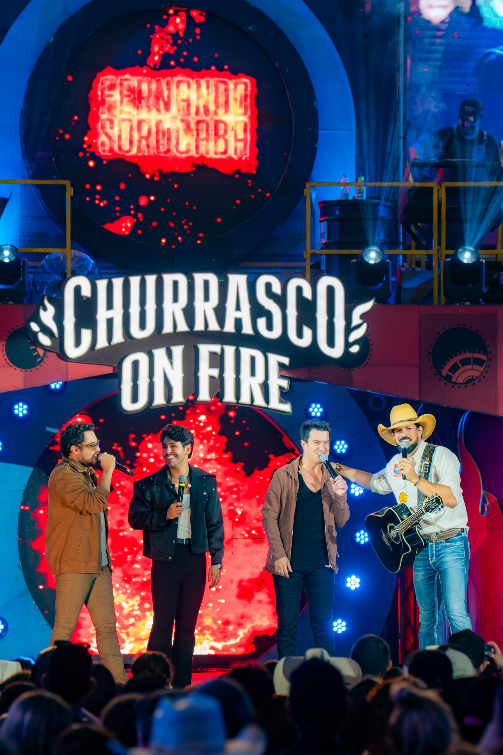 Fernando e Sorocaba gravam com Hugo e Guilherme no Churrasco On Fire