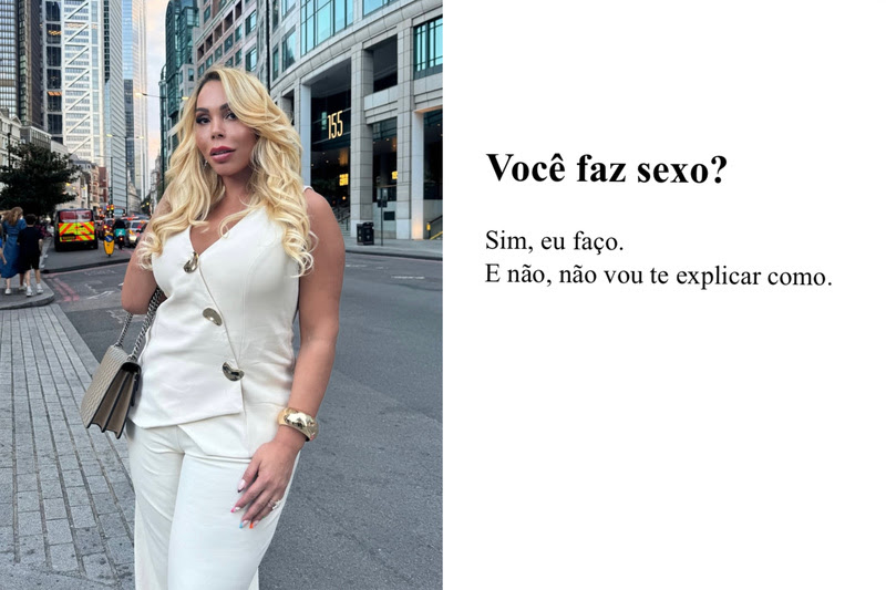 Influenciadora trans cria PowerPoint para evitar perguntas repetitivas em encontros