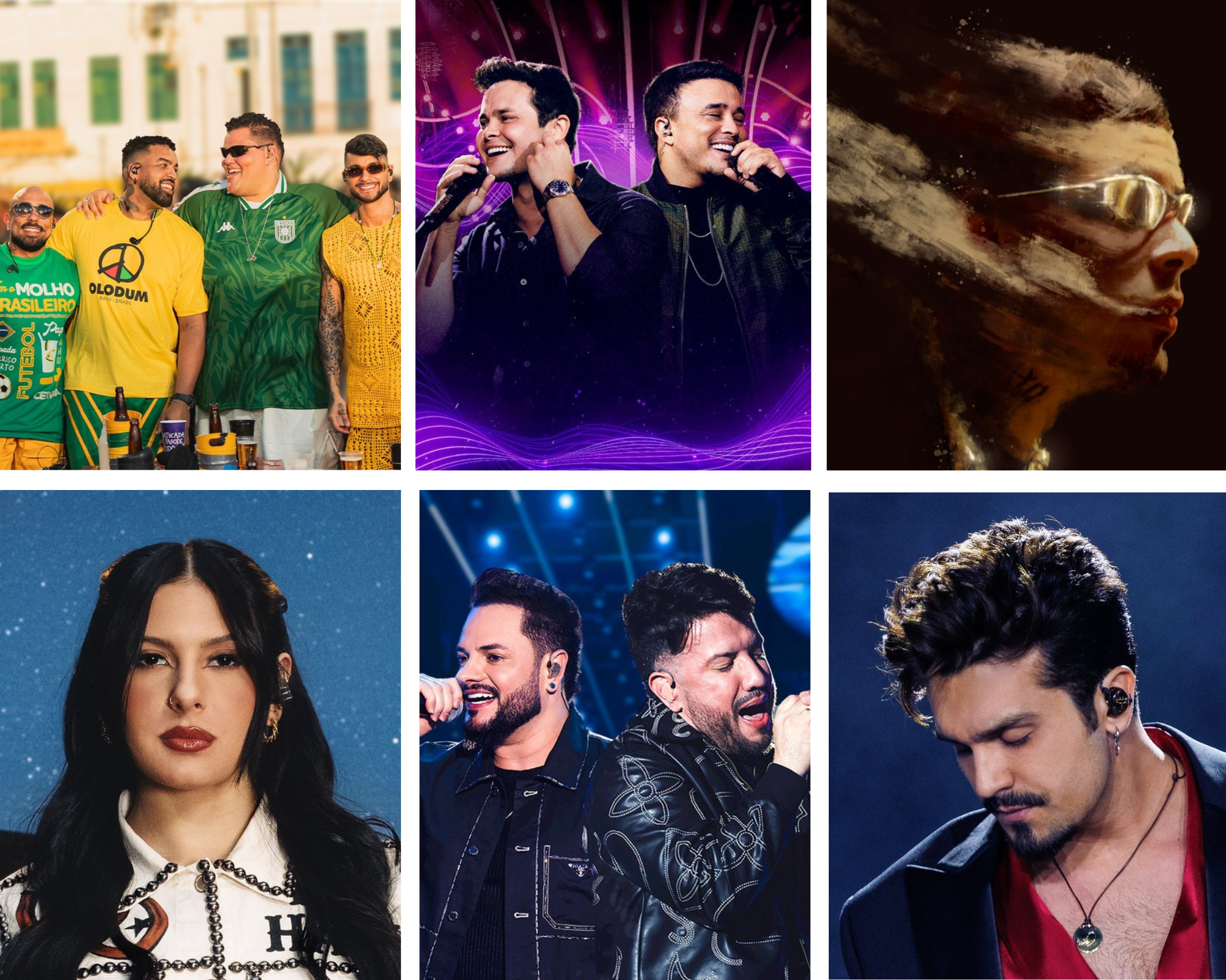 Artistas do Grupo Caldi entre os mais ouvidos do Brasil em 2025