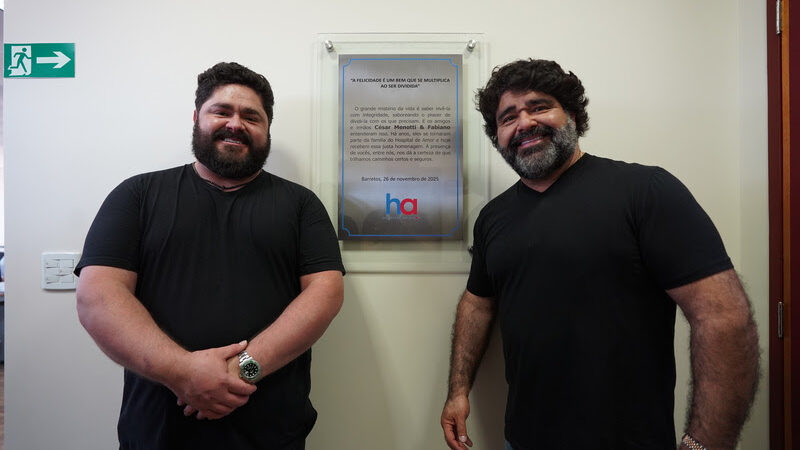 César Menotti & Fabiano são homenageados pelo Hospital de Amor