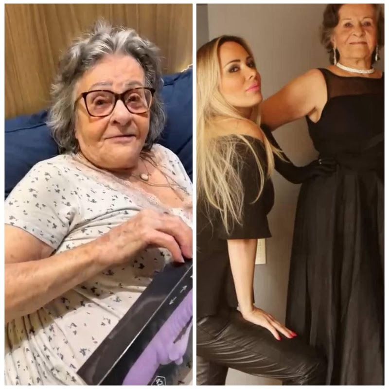 Avó de 97 anos reage a vibrador dado por Ju Isen em vídeo divertido