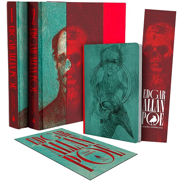 Box de luxo celebra Edgar Allan Poe com ficção completa em dois volumes