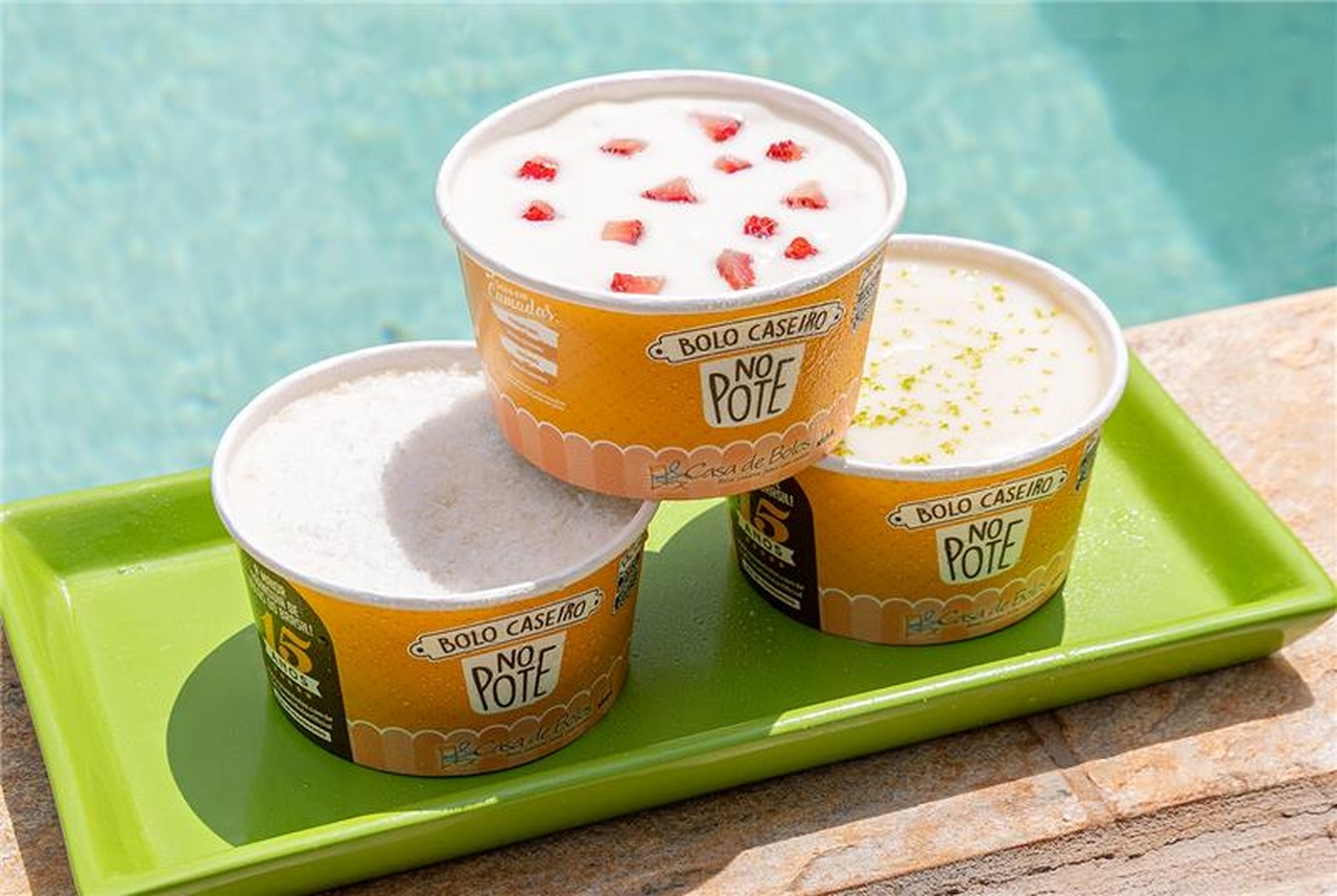 Bolo Caseiro no Pote refresca o verão