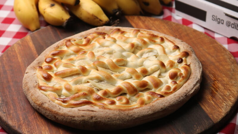 Maravilha de Banana impulsiona pizza doce