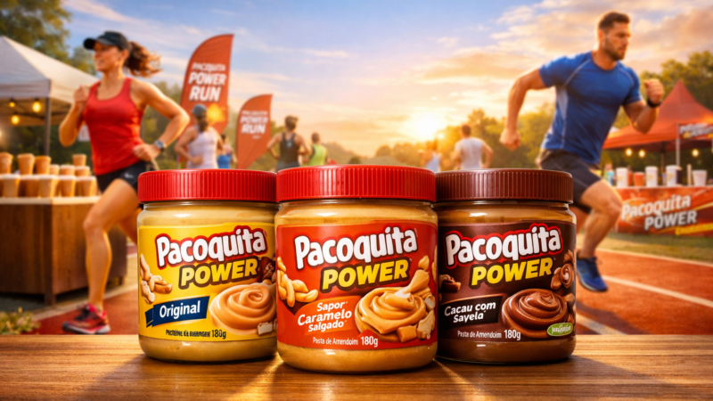 Paçoquita Power lança linha e corrida própria