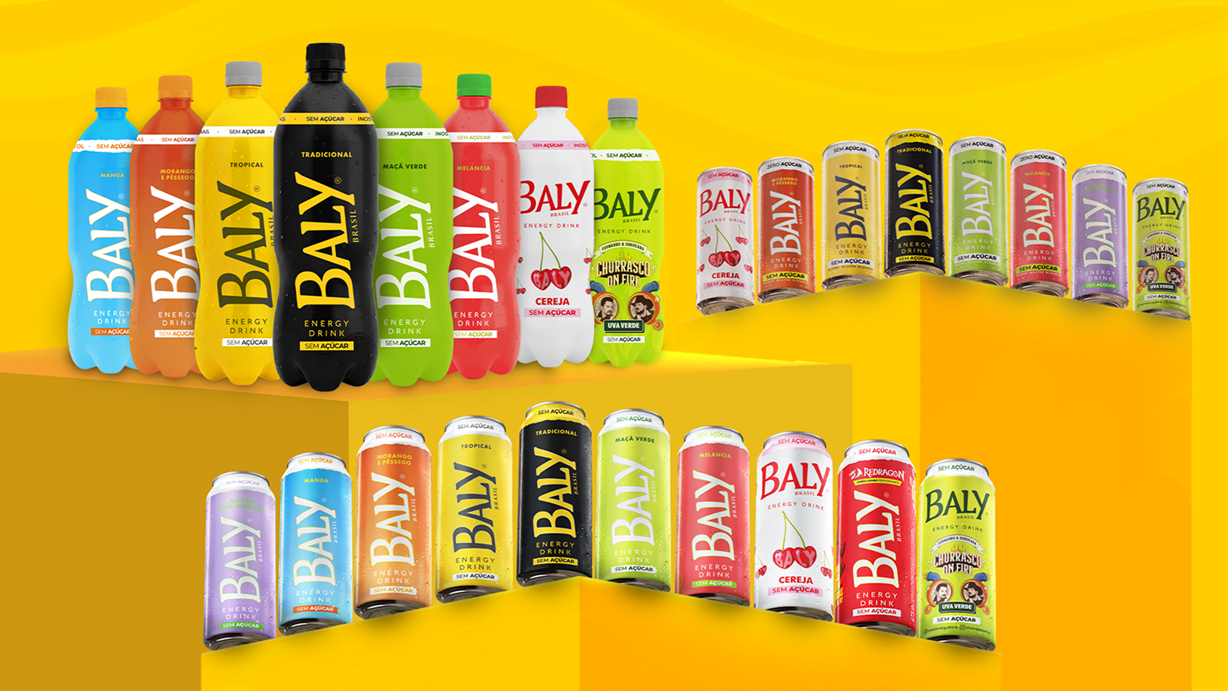 Baly lança maior linha de energéticos zero do Brasil