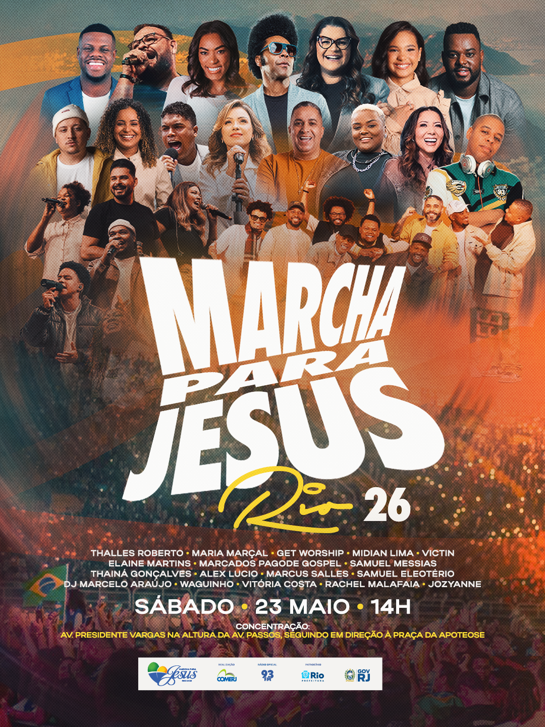 Marcha para Jesus Rio 2026 já tem data confirmada