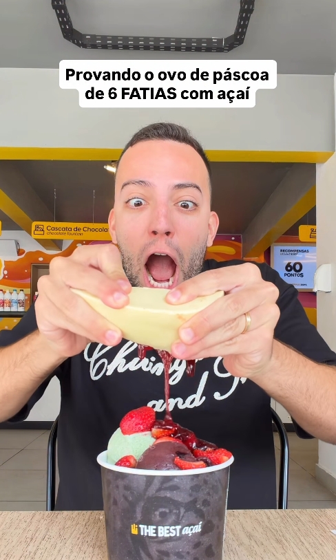 The Best Açaí viraliza com Ovo em Pétala por quilo