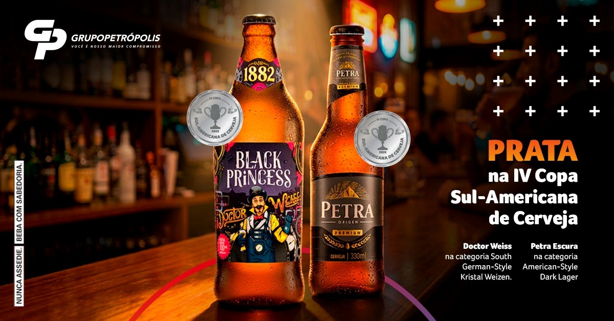 Petra e Black Princess conquistam medalhas de prata na IV Copa Sul-Americana de Cerveja