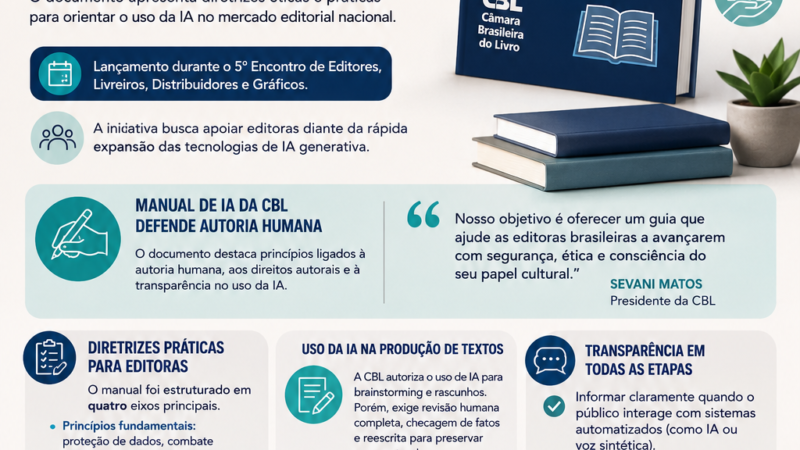 CBL lança manual sobre IA no mercado editorial