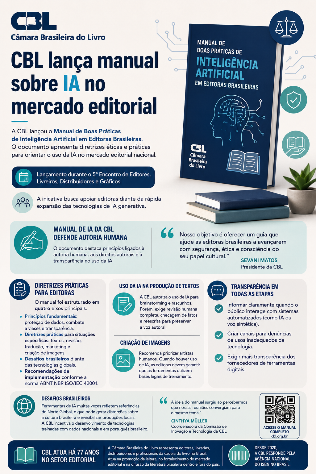 CBL lança manual sobre IA no mercado editorial