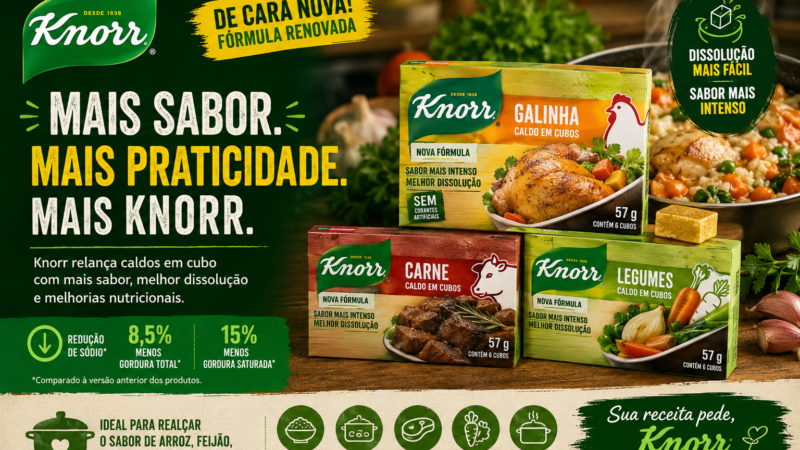 Knorr relança caldos em cubo no Brasil