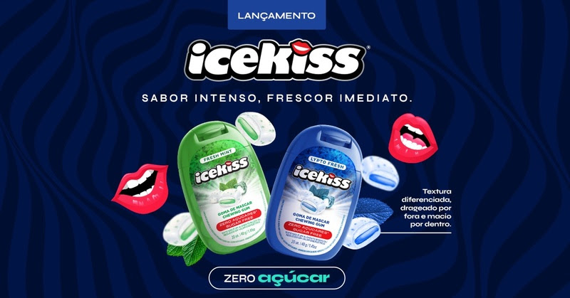 Icekiss entra no mercado de gomas zero açúcar e amplia atuação em candies