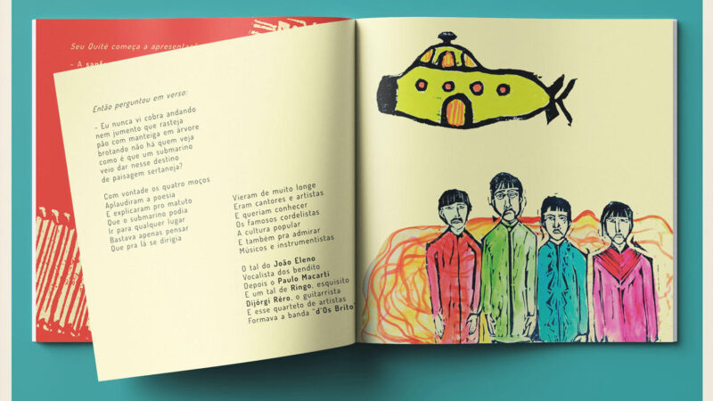 Livro une Beatles e cultura nordestina em cordel
