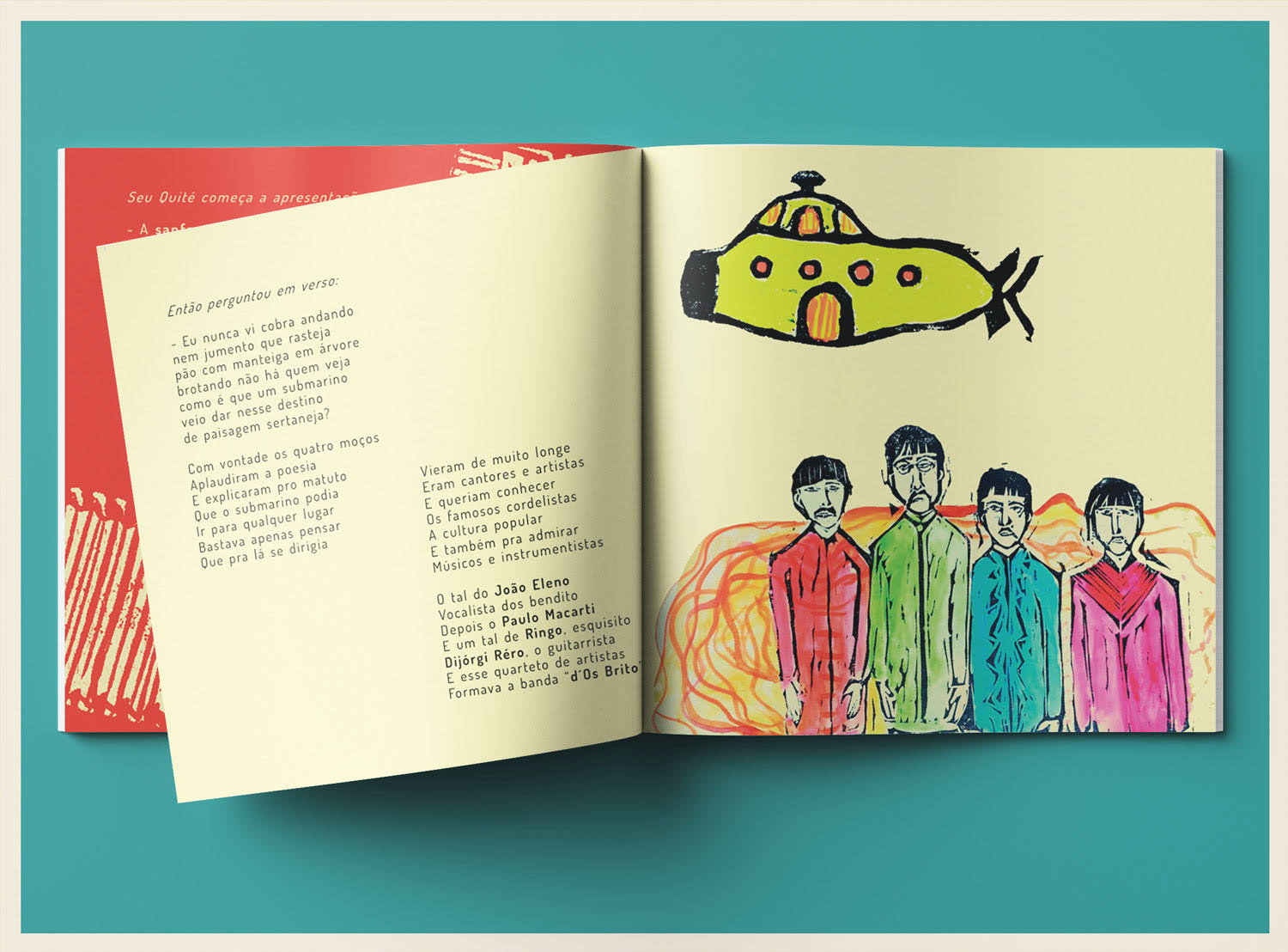 Livro une Beatles e cultura nordestina em cordel