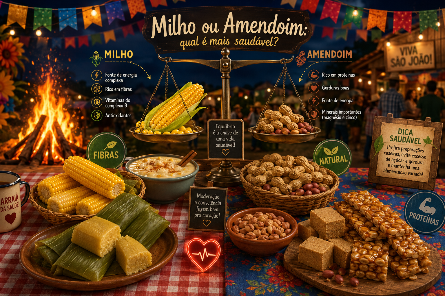 Milho ou amendoim: qual é mais saudável nas festas juninas