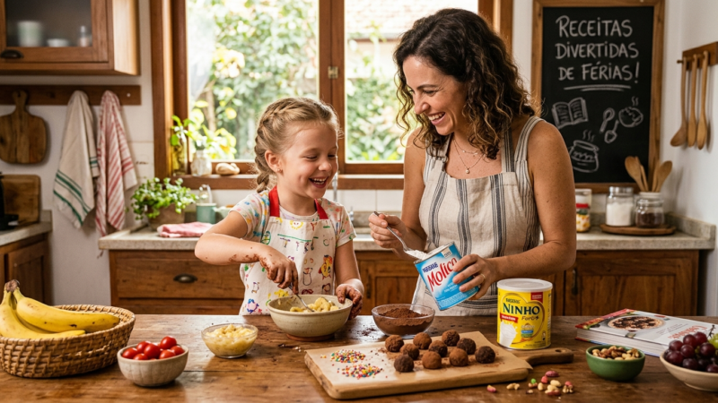 Receitas nutritivas para férias escolares com Nestlé