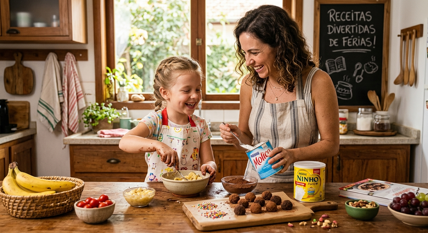 Receitas nutritivas para férias escolares com Nestlé