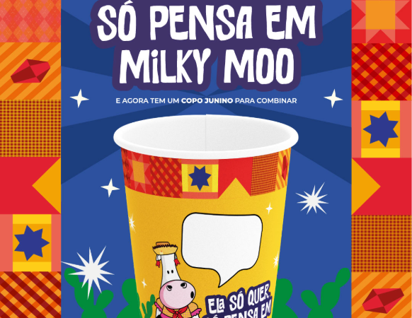 Milky Moo lança copo temático de São João no Nordeste