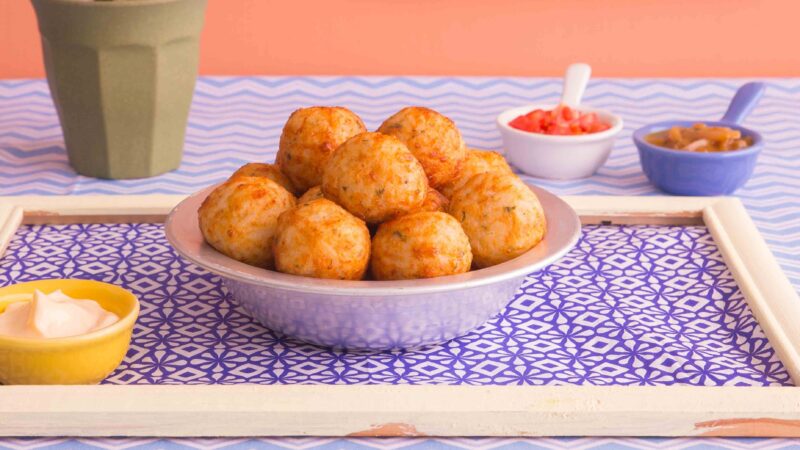 Bolinho de arroz é opção para assistir ao jogo do Brasil