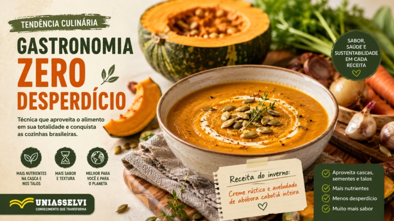 Gastronomia zero desperdício ganha espaço no inverno