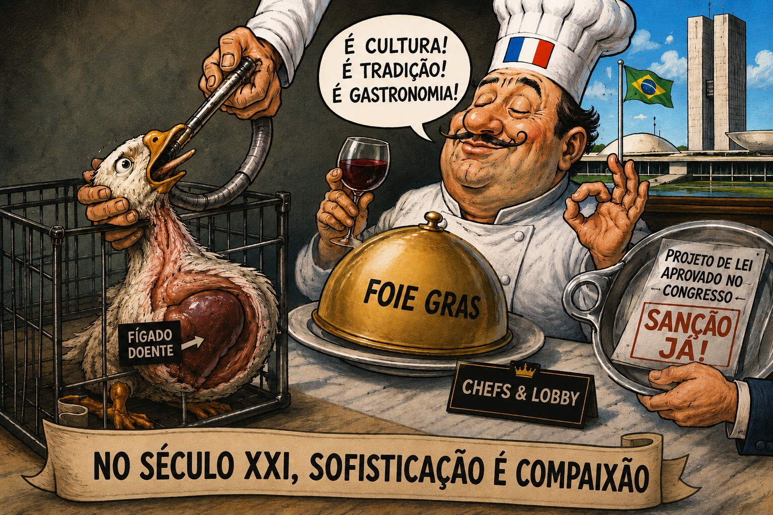 Foie gras: projeto de lei reacende debate sobre ética e tradição gastronômica