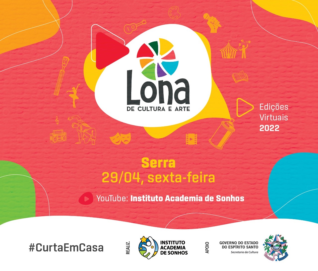 Lona de Cultura e Arte destaca artistas da Serra