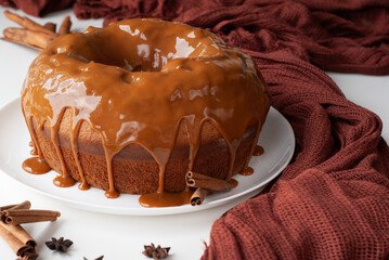 Bolo de churros com doce de leite para o fim de semana