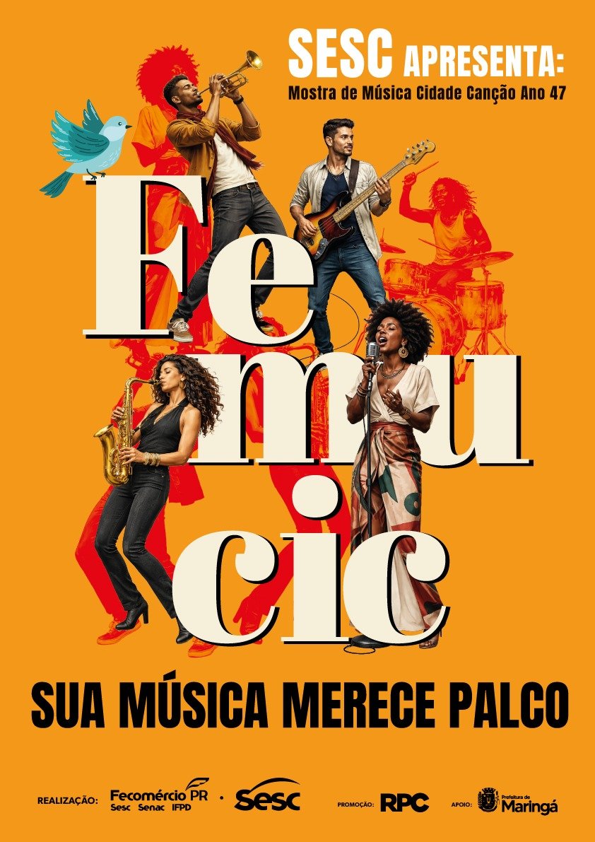 Femucic celebra a música brasileira com shows e oficinas em Maringá