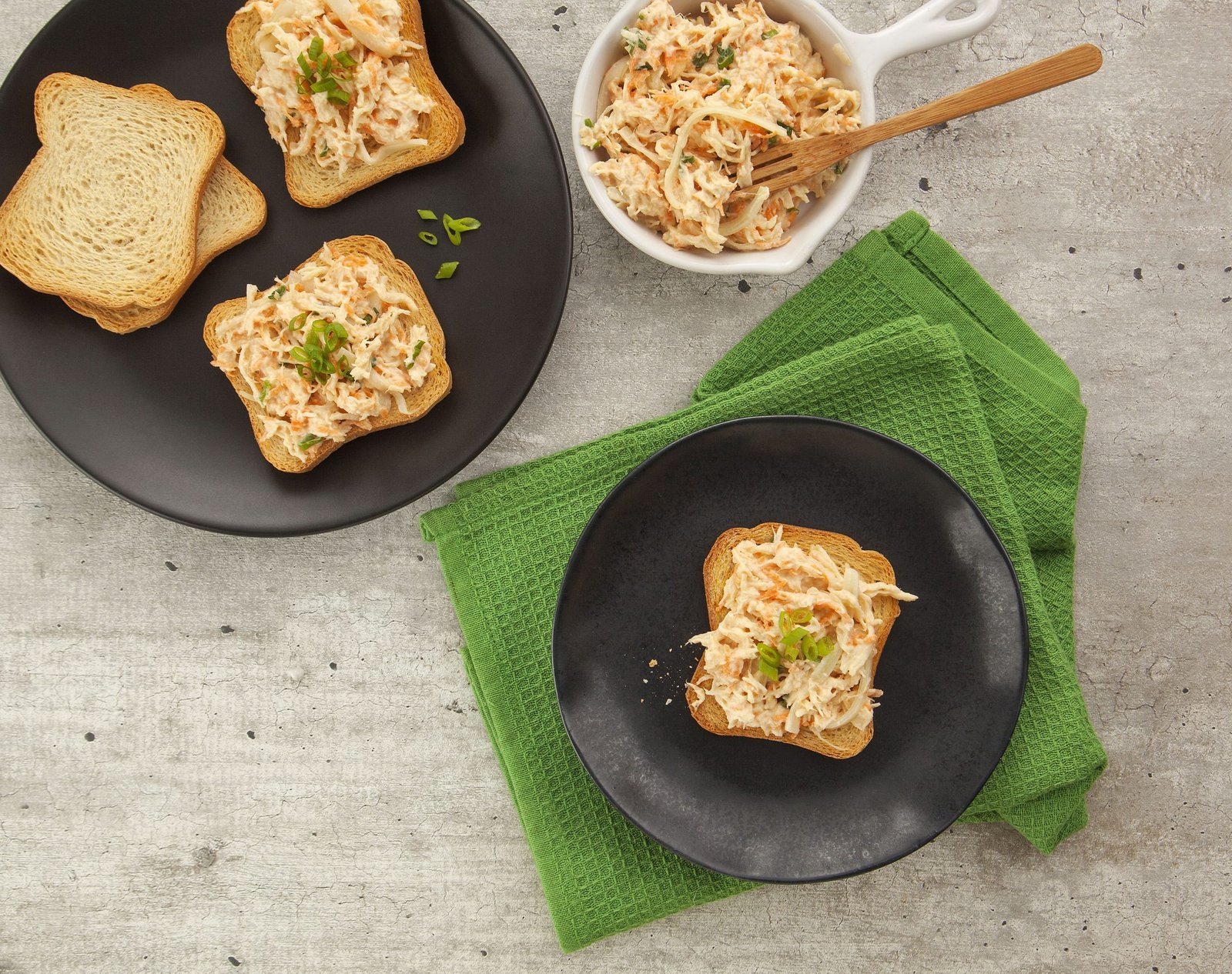 Torrada com frango picante é opção prática para o lanche